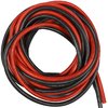 Silicone stranded wire extremely supple, black 1.0 mm²