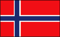 Dienstflagge Norwegen 25x18mm